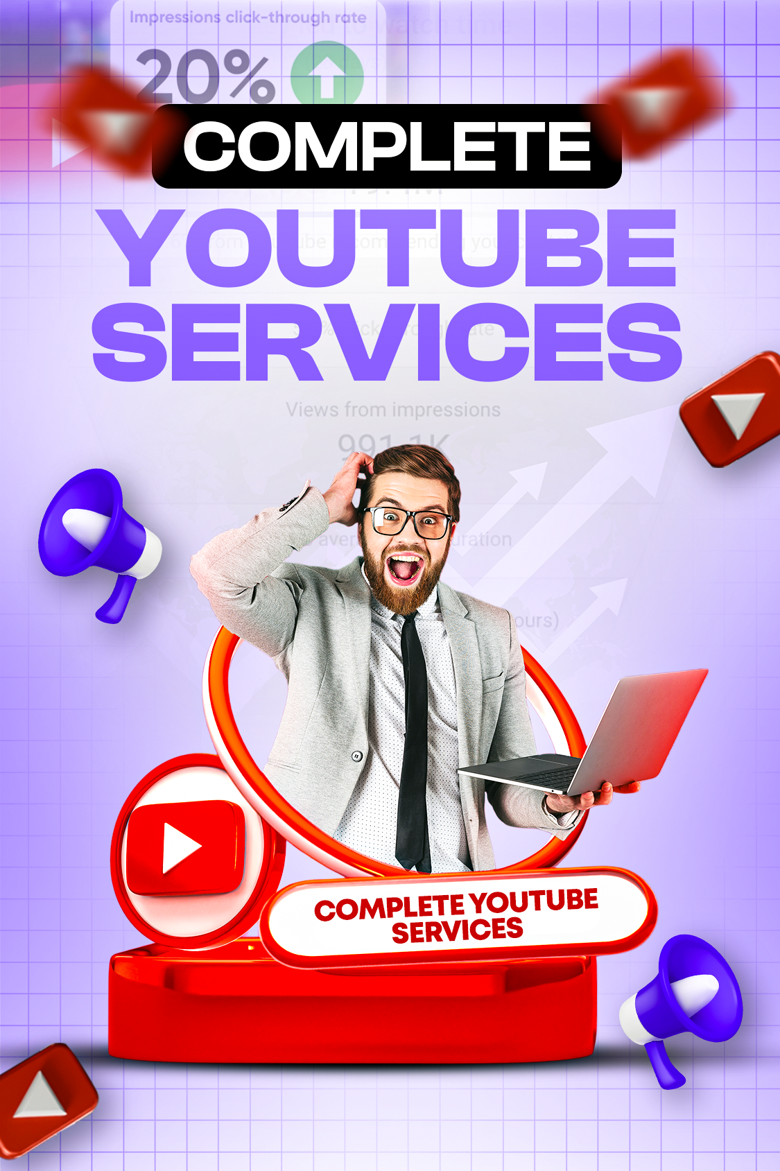 Youtube User Service Examples YouTube Services - Thumbnail Design, Video Editing | UPPER END